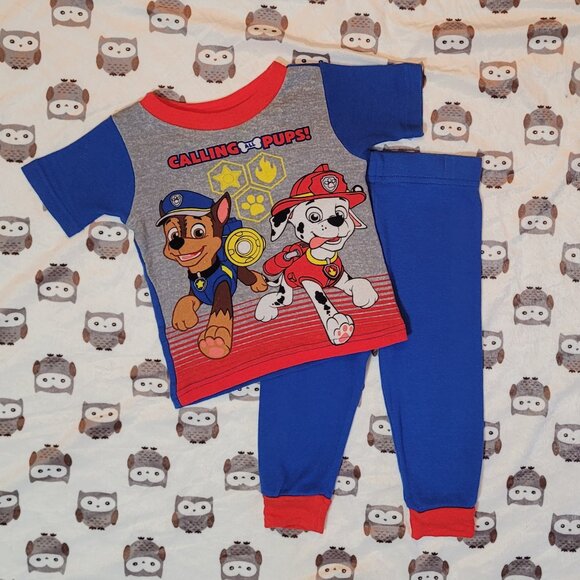 ❄️ 18m | Paw Patrol | 2PC Set - Short Sleeved Shirt & Pants - Picture 1 of 6